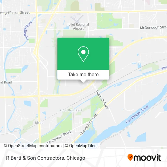 R Berti & Son Contractors map