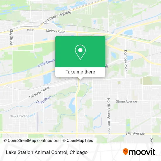 Lake Station Animal Control map