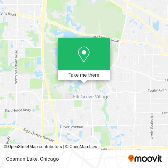 Cosman Lake map