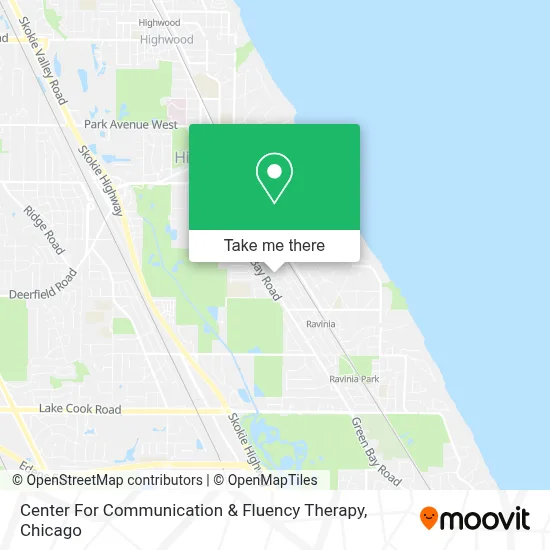 Center For Communication & Fluency Therapy map