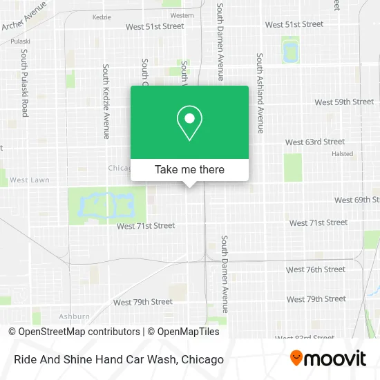 Ride And Shine Hand Car Wash map