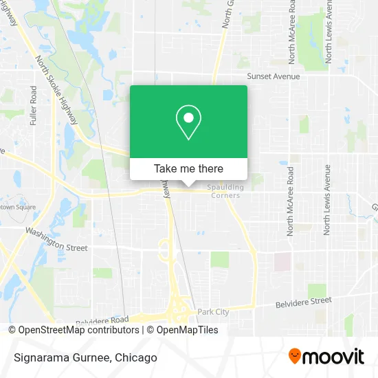 Signarama Gurnee map