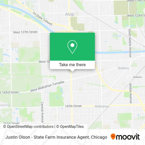 Justin Olson - State Farm Insurance Agent map
