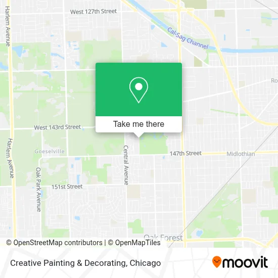 Creative Painting & Decorating map