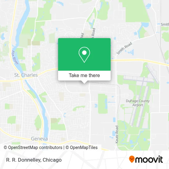 R. R. Donnelley map