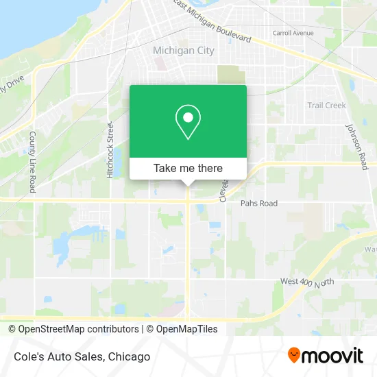 Cole's Auto Sales map