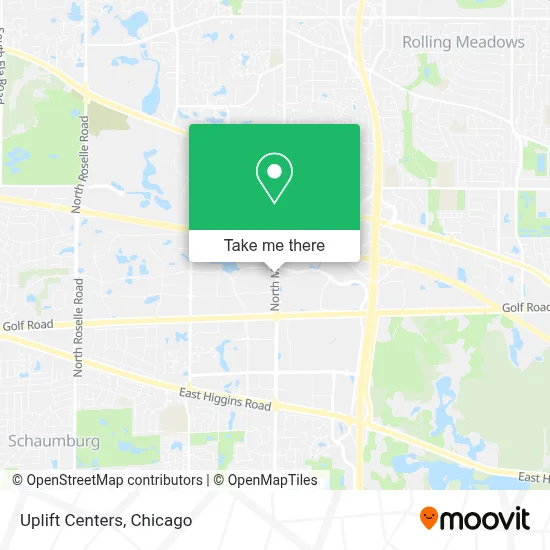 Uplift Centers map