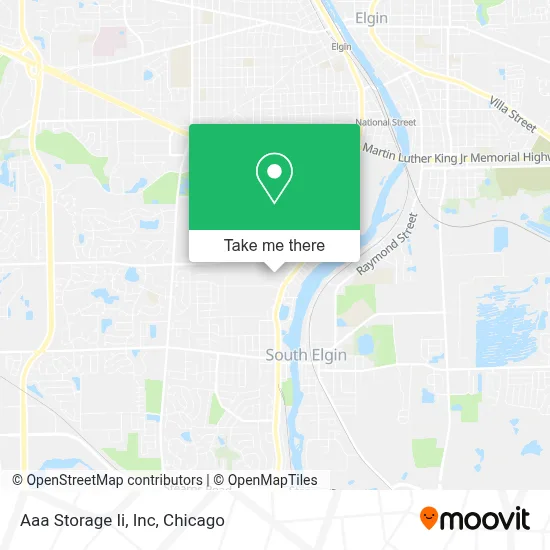 Aaa Storage Ii, Inc map