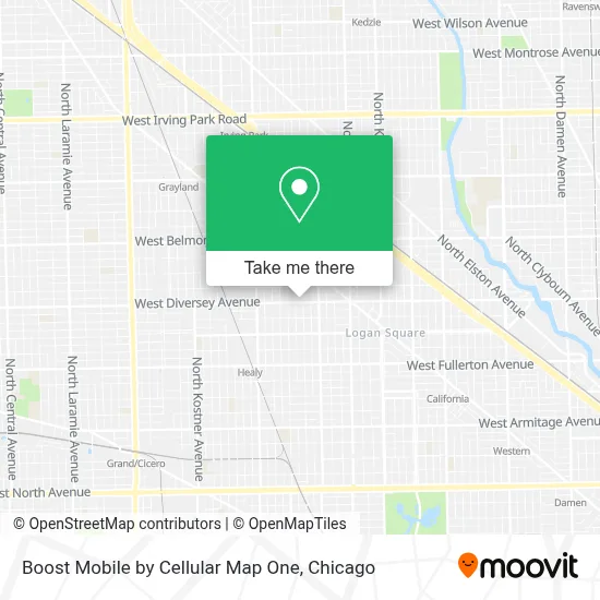 Boost Mobile by Cellular Map One map