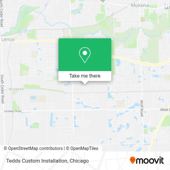 Tedds Custom Installation map