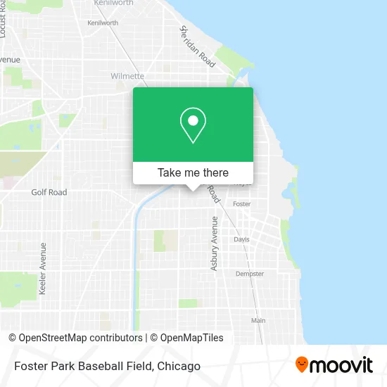 Foster Park Baseball Field map
