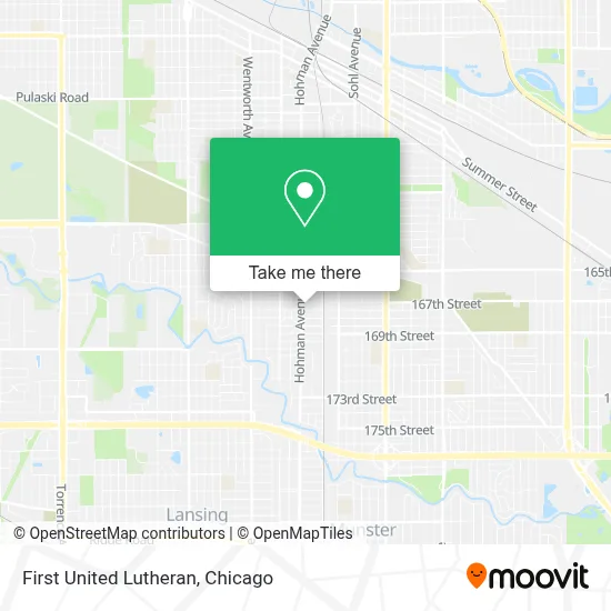 First United Lutheran map