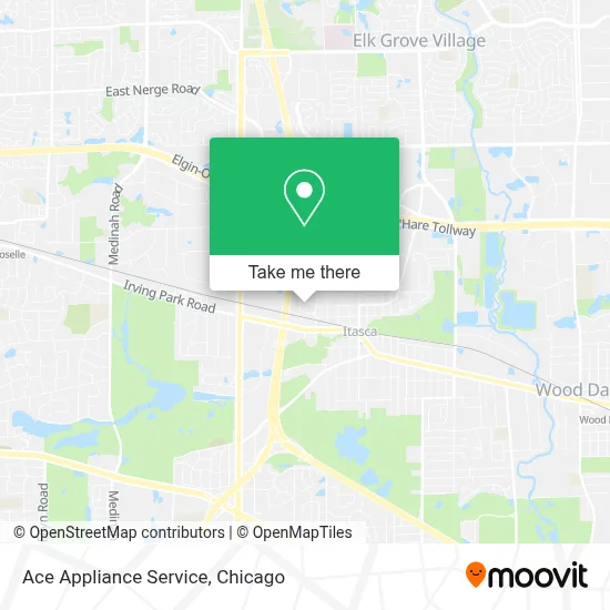 Ace Appliance Service map