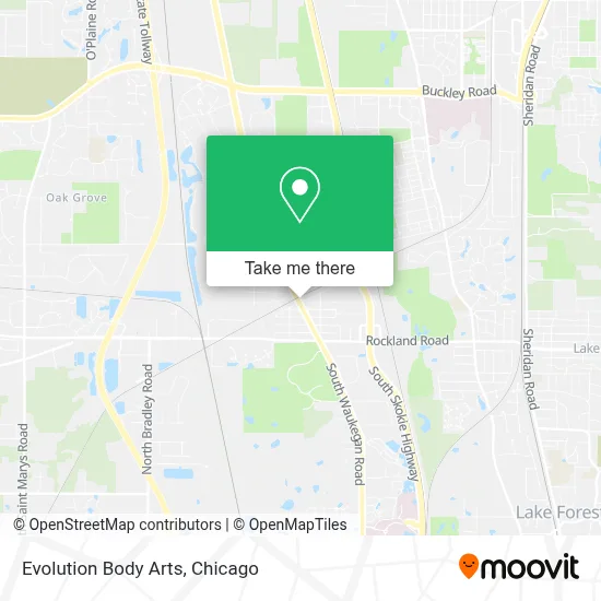 Evolution Body Arts map