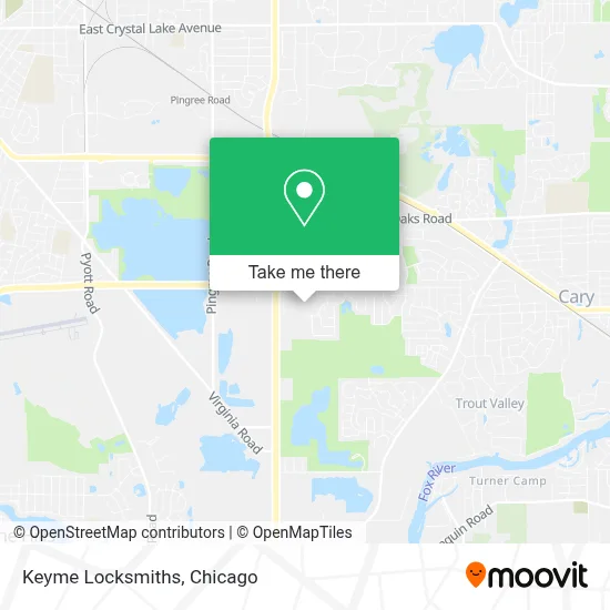 Keyme Locksmiths map