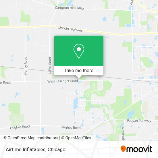 Airtime Inflatables map