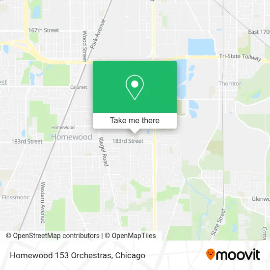 Homewood 153 Orchestras map