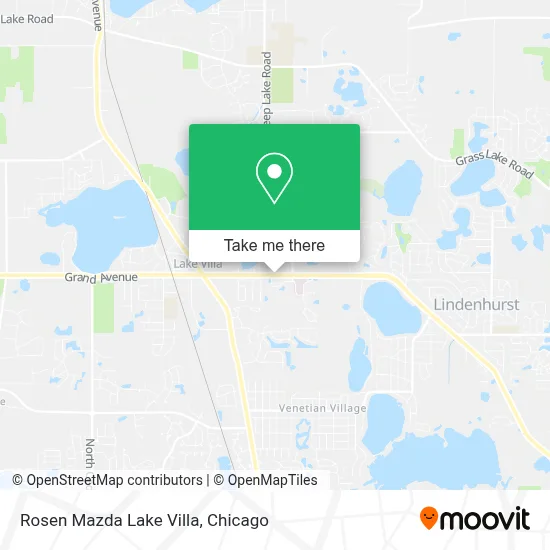 Rosen Mazda Lake Villa map