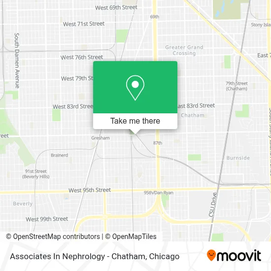 Associates In Nephrology - Chatham map