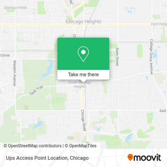Ups Access Point Location map