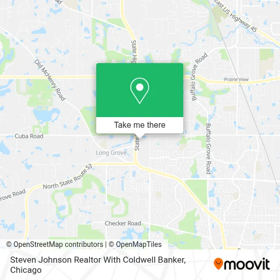 Steven Johnson Realtor With Coldwell Banker map