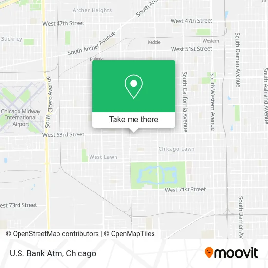 U.S. Bank Atm map