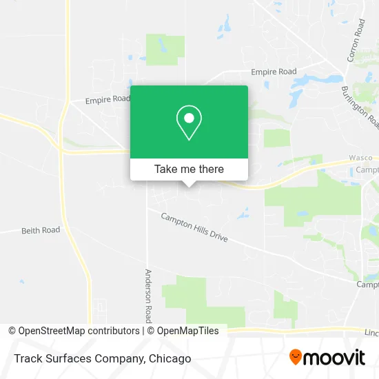 Track Surfaces Company map