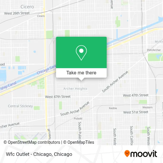 Wfc Outlet - Chicago map
