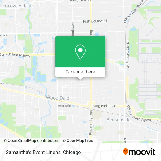 Samantha's Event Linens map