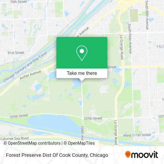 Forest Preserve Dist Of Cook County map