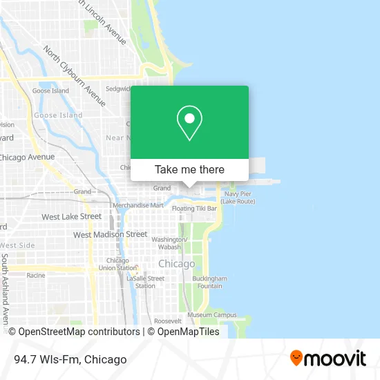94.7 Wls-Fm map