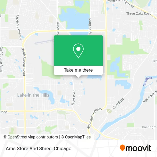 Ams Store And Shred map