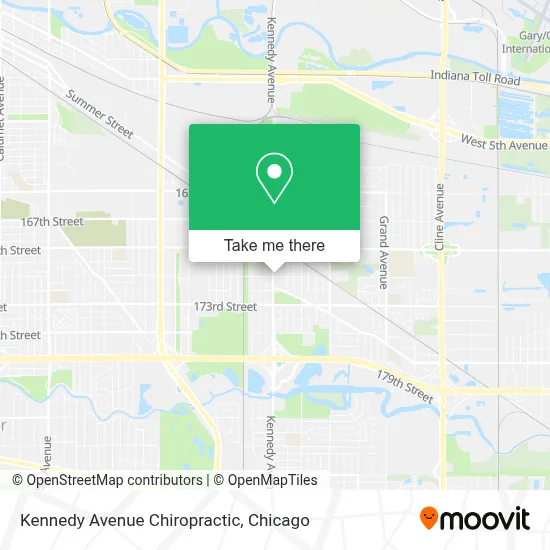Kennedy Avenue Chiropractic map