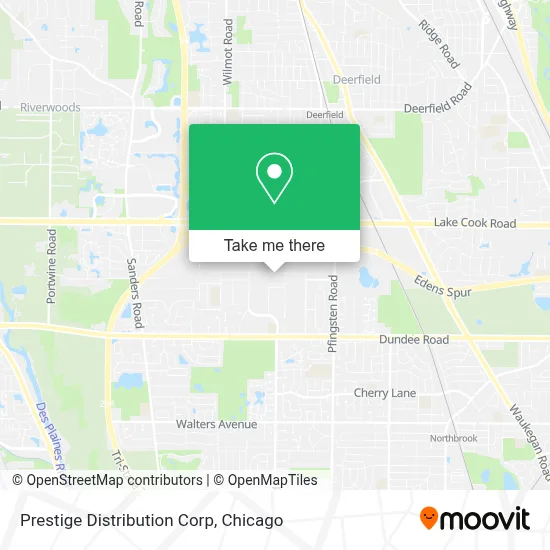 Prestige Distribution Corp map