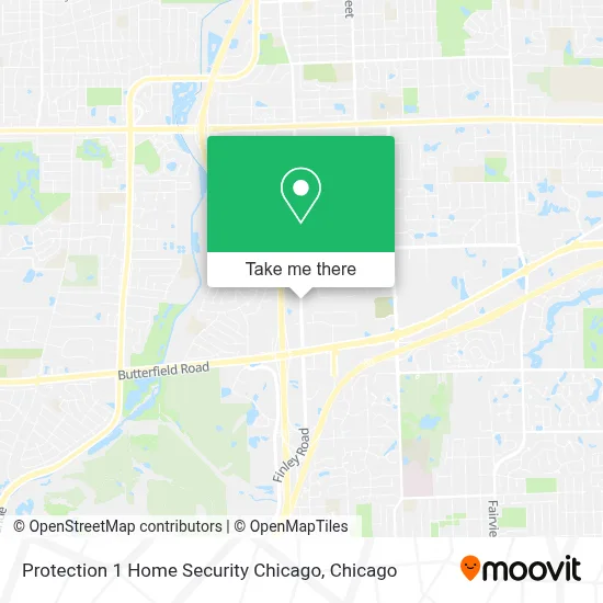 Protection 1 Home Security Chicago map