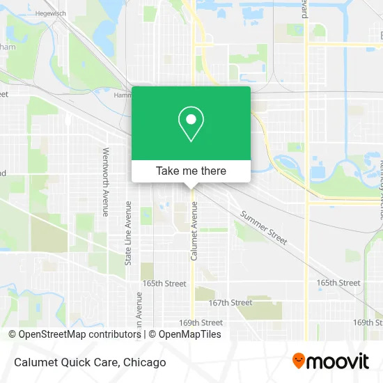 Calumet Quick Care map