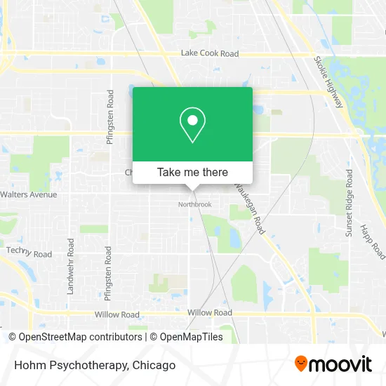 Hohm Psychotherapy map