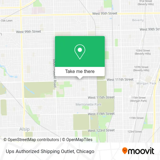 Ups Authorized Shipping Outlet map