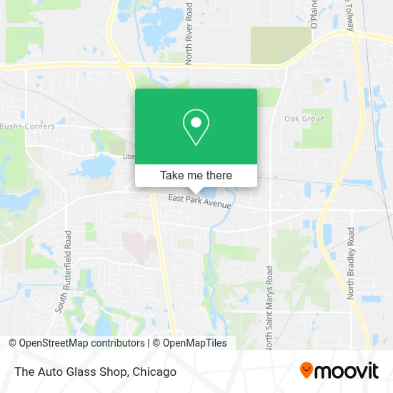 The Auto Glass Shop map