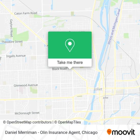 Daniel Merriman - Olin Insurance Agent map