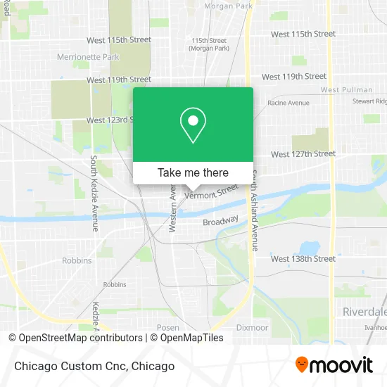 Chicago Custom Cnc map