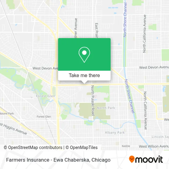 Farmers Insurance - Ewa Chaberska map