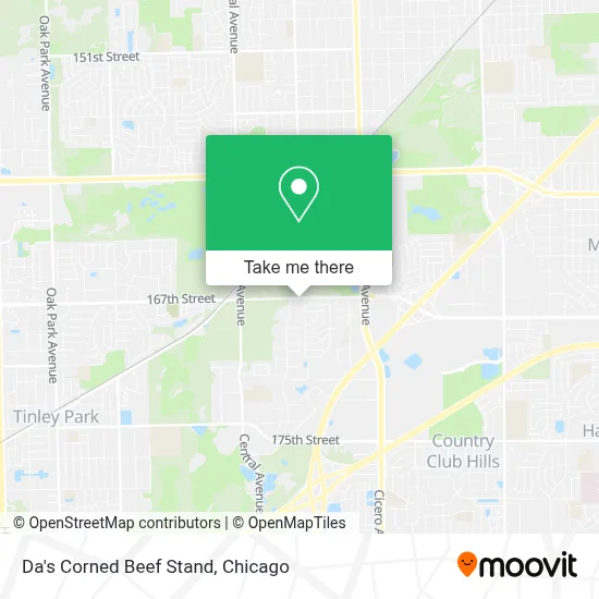 Da's Corned Beef Stand map