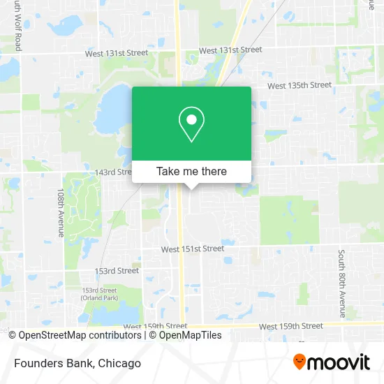 Founders Bank map
