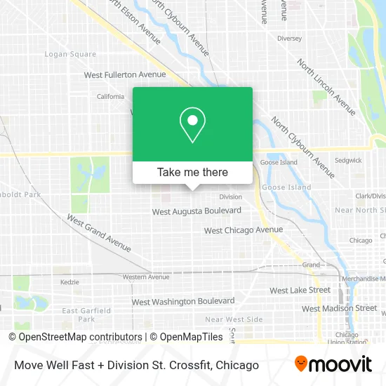 Move Well Fast + Division St. Crossfit map