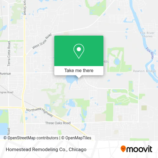Homestead Remodeling Co. map