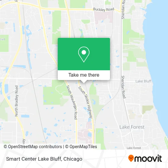 Smart Center Lake Bluff map