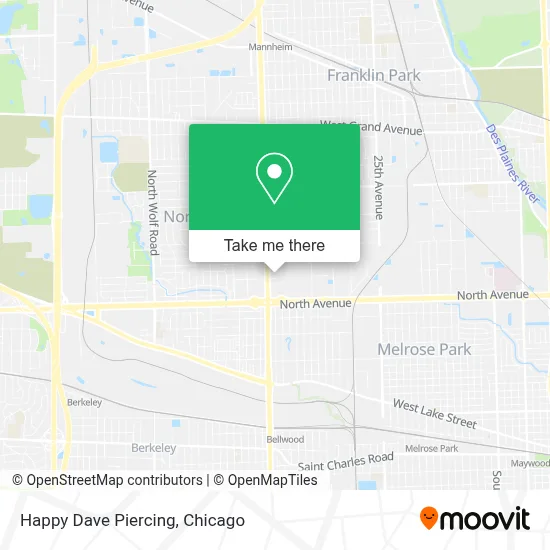 Happy Dave Piercing map
