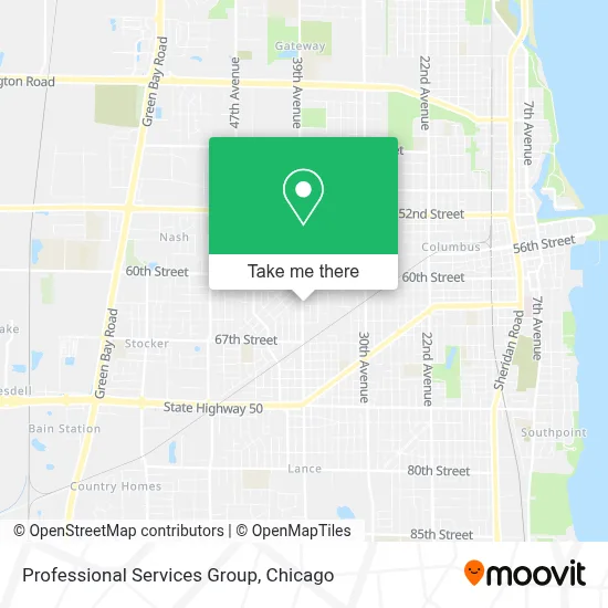 Professional Services Group map