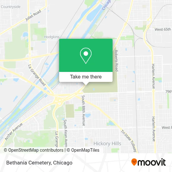 Bethania Cemetery map